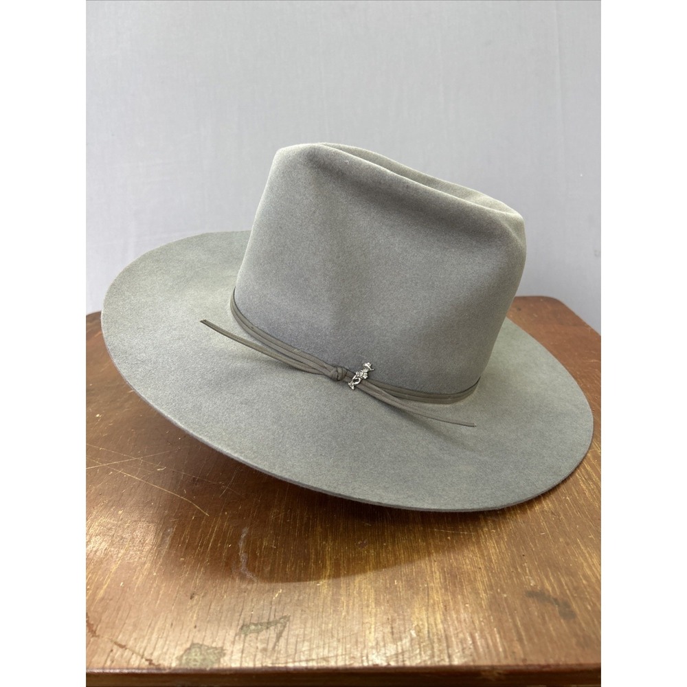 Vintage Stetson Open Road Silverbelly 4X XXXX Beaver Cowboy Hat 7 1/4 3 1/2 Brim